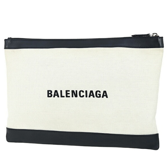 Balenciaga Navy Clutch Clip Bag Shoulder Leather Blue Bag Black - Picture 1 of 6